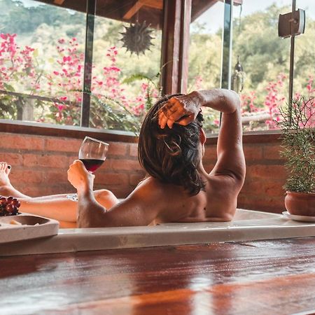 Casa Pedacinho De Ceu Com Banheira De Hidromassagem E Lareira Villa เซาเบนโตโดซาปูไค ภายนอก รูปภาพ